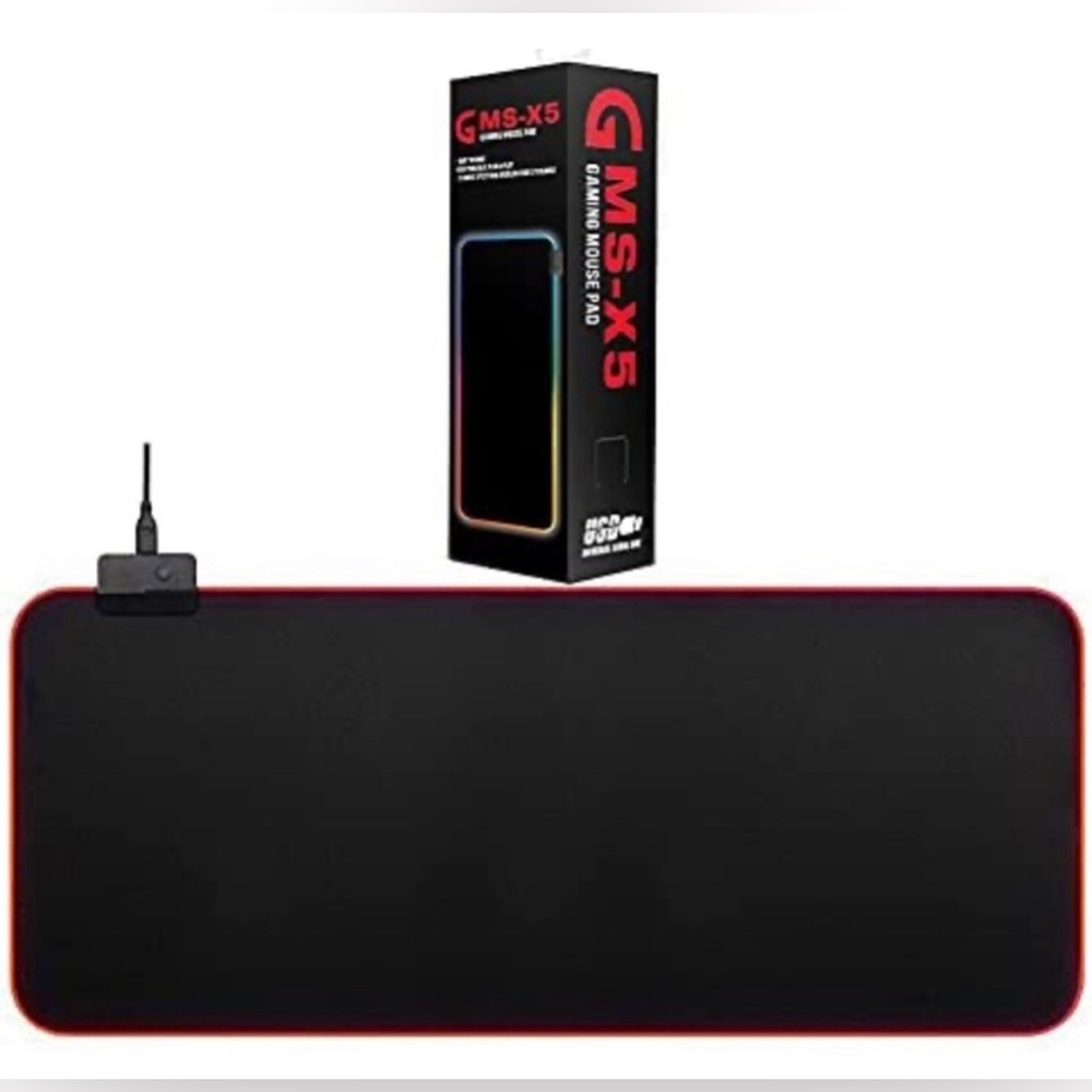 GMS-X5 7 Colors Symphony Glowing Gaming Mouse Pad, 14 Spectral Backlight…